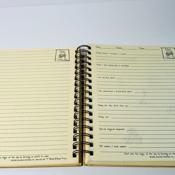 Mom A Mothers Journal Kraft Spiral Bound New Baby Keepsake Journals Unlimited - Picture 5 of 6